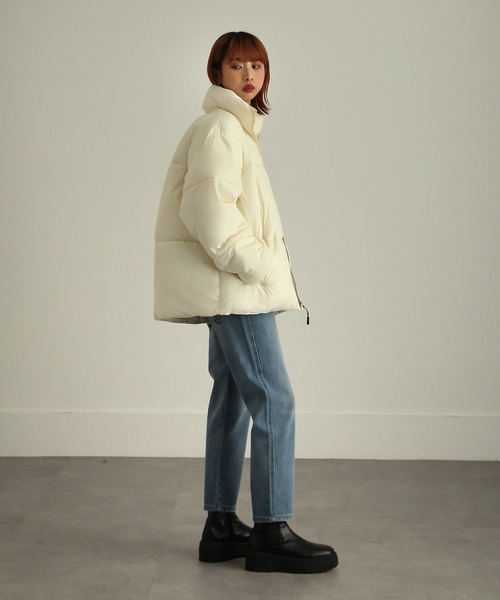 セール】【ZIP FIVE】 オーバーサイズ ナイロン 中綿 ファイバー