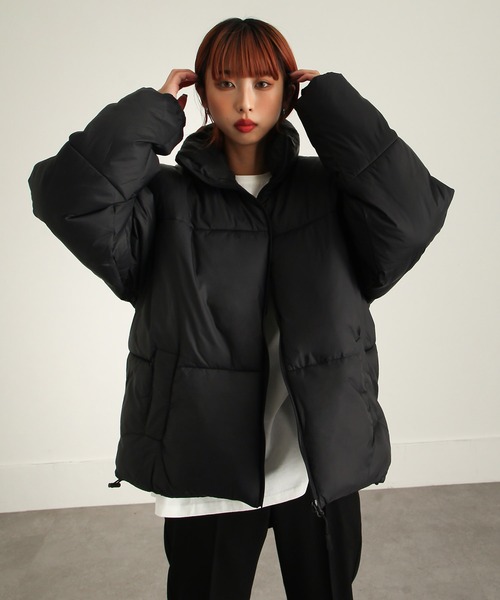 ZIP FIVE（ジップファイブ）の「【ZIP FIVE】 オーバーサイズ ナイロン 中綿 ファイバー エコダウン ジャケット / ペディン / ダウン ブルゾン / アウター（ダウンジャケット/コート・メンズ・ホワイト/ブラック/カーキ/クリーム/キャメル・SMALL/MEDIUM/LARGE/X-LARGE）」の17枚目の写真