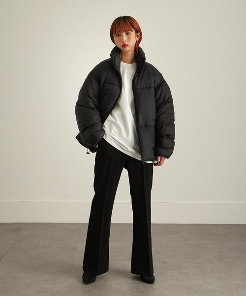 セール】【ZIP FIVE】 オーバーサイズ ナイロン 中綿 ファイバー