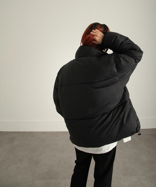 ZIP FIVE（ジップファイブ）の「【ZIP FIVE】 オーバーサイズ ナイロン 中綿 ファイバー エコダウン ジャケット / ペディン / ダウン ブルゾン / アウター（ダウンジャケット/コート・メンズ・ホワイト/ブラック/カーキ/クリーム/キャメル・SMALL/MEDIUM/LARGE/X-LARGE）」の20枚目の写真