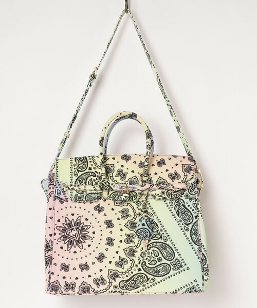 B'2nd（ビーセカンド）の「FKYB（エフケーワイビー）/Paisley bag ビッグサイズ（トートバッグ・メンズ・ブラック/その他/ホワイト・FREE）」の3枚目の写真