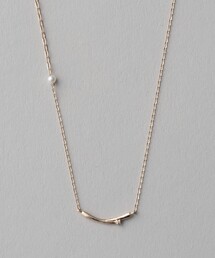 ete | 冬限定 K10YG ハーティ パール/ブラウンダイヤモンド ネックレス(ネックレス)