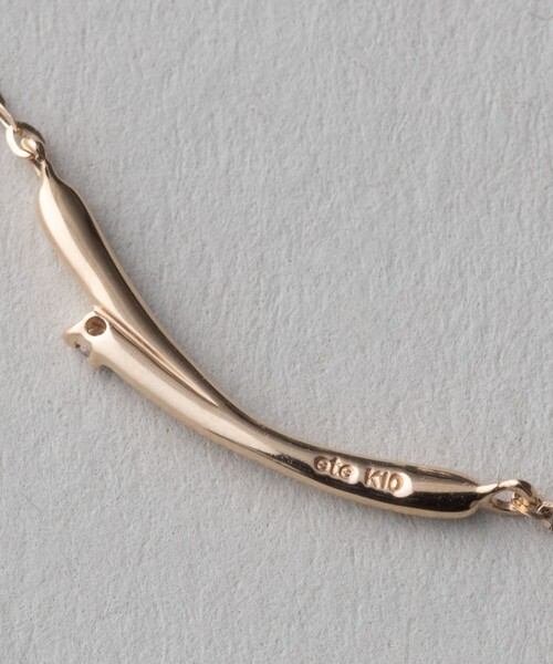 ete（エテ）の「冬限定 K10YG ハーティ パール/ブラウンダイヤモンド ネックレス（ネックレス・レディース・イエローゴールド・FREE）」の8枚目の写真