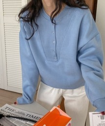 MANGROVE（マングローブ）の「S/S ヘンリーネックベーシックスウェット（スウェット）」