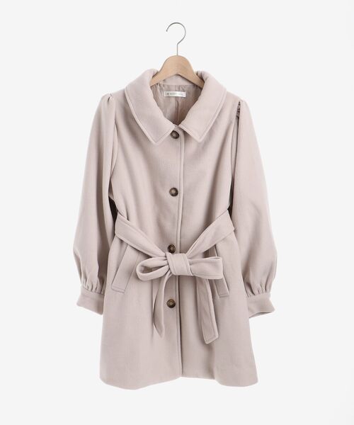 MAJESTIC LEGON(マジェスティックレゴン)の「ボリュームスリーブステンコート(ステンカラーコート・レディース・アイボリー/モカ・MEDIUM/SMALL)」の9枚目の写真