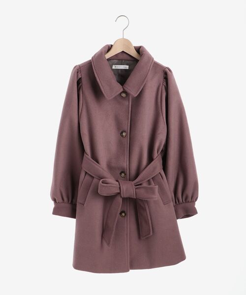 MAJESTIC LEGON(マジェスティックレゴン)の「ボリュームスリーブステンコート(ステンカラーコート・レディース・アイボリー/モカ・MEDIUM/SMALL)」の10枚目の写真