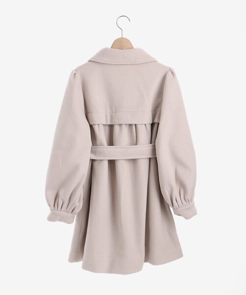 MAJESTIC LEGON(マジェスティックレゴン)の「ボリュームスリーブステンコート(ステンカラーコート・レディース・アイボリー/モカ・MEDIUM/SMALL)」の11枚目の写真