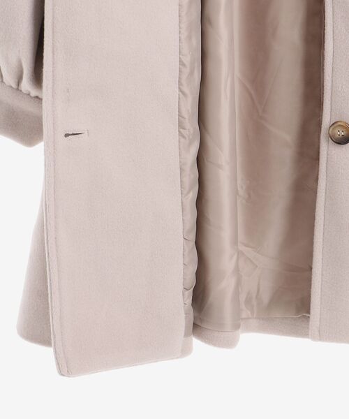 MAJESTIC LEGON(マジェスティックレゴン)の「ボリュームスリーブステンコート(ステンカラーコート・レディース・アイボリー/モカ・MEDIUM/SMALL)」の15枚目の写真