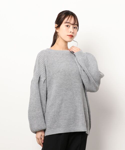 KOBE LETTUCE(コウベレタス)の「ボリューム袖ニットトップス(ニット/セーター・レディース・グレー/オフホワイト/ベージュ・FREE)」の13枚目の写真