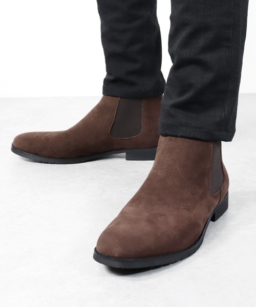 Dedes(デデス)の「Dedes / 幅広4E サイドゴアショートブーツ (6321)(ブーツ・メンズ・ブラウン系その他/ダークブラウン/キャメル/ブラック系その他/ブラック・43/40/41/42/44)」の4枚目の写真