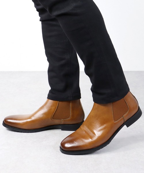 Dedes(デデス)の「Dedes / 幅広4E サイドゴアショートブーツ (6321)(ブーツ・メンズ・ブラウン系その他/ダークブラウン/キャメル/ブラック系その他/ブラック・43/40/41/42/44)」の5枚目の写真