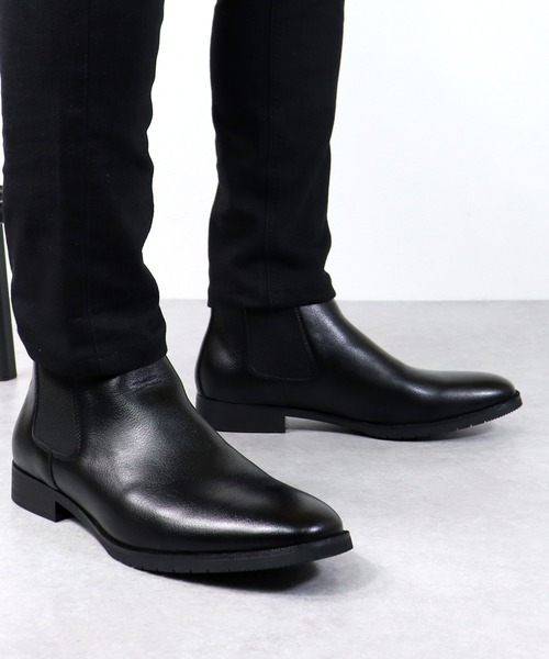 Dedes(デデス)の「Dedes / 幅広4E サイドゴアショートブーツ (6321)(ブーツ・メンズ・ブラウン系その他/ダークブラウン/キャメル/ブラック系その他/ブラック・43/40/41/42/44)」の2枚目の写真