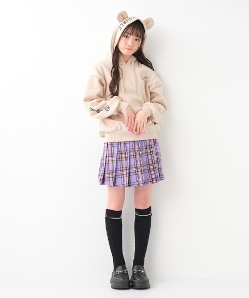 by LOVEiT（バイラビット）の「ラップつきキュロット（その他パンツ・キッズ・ラベンダー/ベージュ/ブラック/グリーン・120cm/140cm/150cm/160cm/130cm）」の4枚目の写真