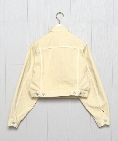 H　BEAUTY&YOUTH UNITED ARROWS（エイチビューティーアンドユースユナイテッドアローズ）の「＜H＞14OZ DENIM SHORT BLOUSON/ジャケット（デニムジャケット・レディース・ブラック/クリーム/ライラック・S/M）」の14枚目の写真