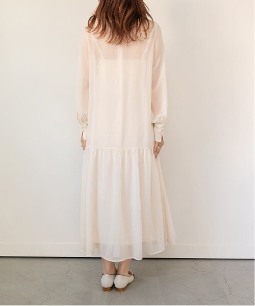 RANDA(ランダ)の「ニットトップスセットシフォンワンピース(ワンピース・レディース・ホワイト/ベージュ/ブラック・FREE)」の18枚目の写真