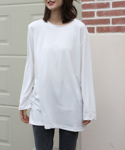 MAISON DE THERESE(メゾン ド テレーズ)の「サイドオープン 長袖ロングTシャツ(Tシャツ/カットソー・レディース・ブラック/ホワイト・X-LARGE/LARGE/MEDIUM)」の13枚目の写真