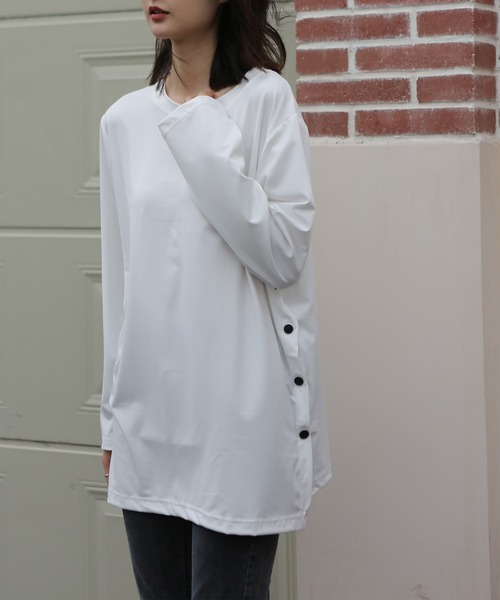 MAISON DE THERESE(メゾン ド テレーズ)の「サイドオープン 長袖ロングTシャツ(Tシャツ/カットソー・レディース・ブラック/ホワイト・X-LARGE/LARGE/MEDIUM)」の11枚目の写真