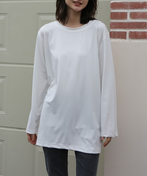 MAISON DE THERESE(メゾン ド テレーズ)の「サイドオープン 長袖ロングTシャツ(Tシャツ/カットソー・レディース・ブラック/ホワイト・X-LARGE/LARGE/MEDIUM)」の8枚目の写真