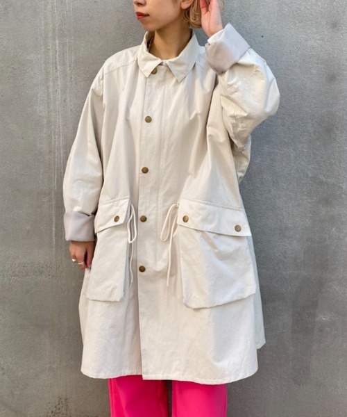 CIAOPANIC(チャオパニック)の「ミリタリーマウンテンパーカー(マウンテンパーカー・レディース・オフホワイト/カーキ・FREE)」の2枚目の写真