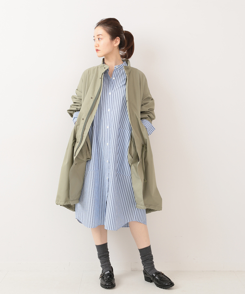 IENA（イエナ）の「コットンブロード バンドカラーシャツワンピース◆（シャツワンピース・レディース・ピンク/サックスブルー/ブルー系その他・36/38）」の11枚目の写真