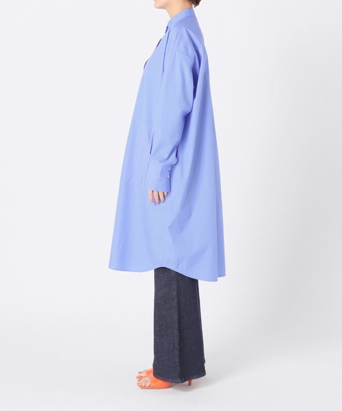 IENA - 未使用 今期 IENA コットンブロード バンドカラーシャツワンピース IENA（イエナ）の「コットンブロード バンドカラーシャツ