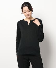 /Bd/キーネックスラブ天竺カットソー 半袖