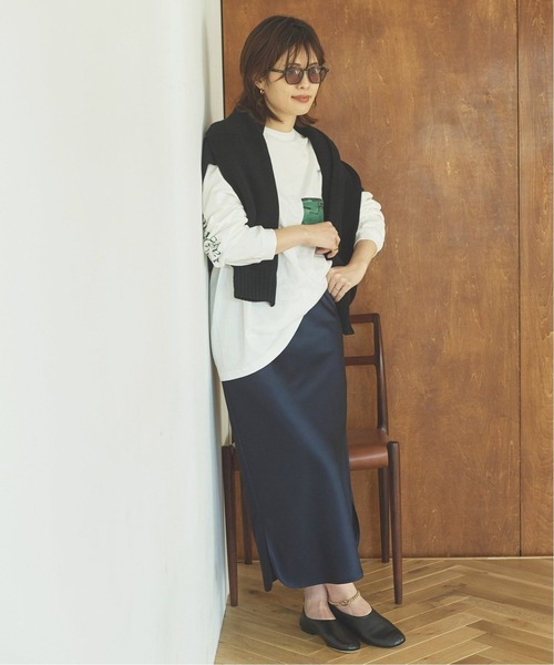 plage(プラージュ)の「【JANE SMITH/ジェーンスミス】COLEMAN PLAYGROUND ロングスリーブ Tシャツ◆(Tシャツ/カットソー・レディース・ホワイト・FREE)」の2枚目の写真