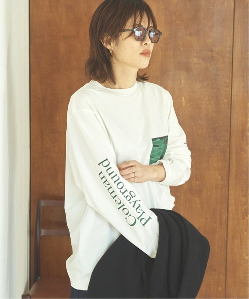 plage(プラージュ)の「【JANE SMITH/ジェーンスミス】COLEMAN PLAYGROUND ロングスリーブ Tシャツ◆(Tシャツ/カットソー・レディース・ホワイト・FREE)」の5枚目の写真