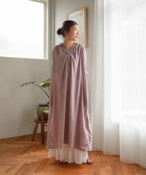 FREAK'S STORE(フリークスストア)の「▽【WEB限定】インド組紐スキッパーワンピース(ワンピース・レディース・ホワイト/ブラック/レモンイエロー/ブルーグリーン/ラベンダー・フリ-)」の18枚目の写真