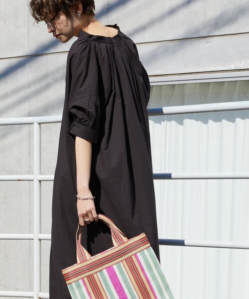 FREAK'S STORE(フリークスストア)の「▽【WEB限定】インド組紐スキッパーワンピース(ワンピース・レディース・ホワイト/ブラック/レモンイエロー/ブルーグリーン/ラベンダー・フリ-)」の21枚目の写真