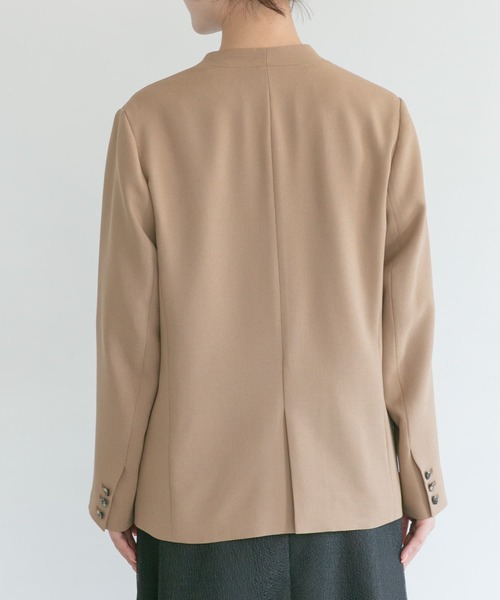 URBAN RESEARCH ROSSO(アーバンリサーチロッソ)の「ノーカラージャケット(ノーカラージャケット・レディース・ネイビー/ベージュ・FREE)」の15枚目の写真