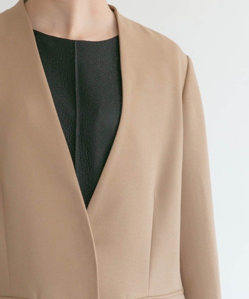 URBAN RESEARCH ROSSO(アーバンリサーチロッソ)の「ノーカラージャケット(ノーカラージャケット・レディース・ネイビー/ベージュ・FREE)」の16枚目の写真