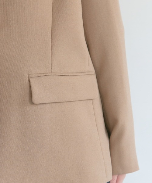 URBAN RESEARCH ROSSO(アーバンリサーチロッソ)の「ノーカラージャケット(ノーカラージャケット・レディース・ネイビー/ベージュ・FREE)」の18枚目の写真