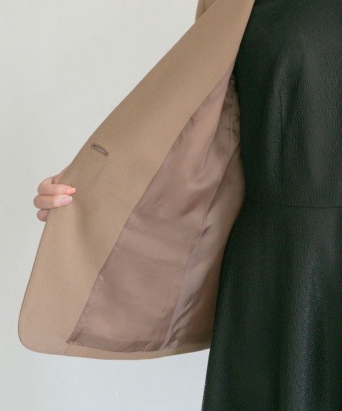 URBAN RESEARCH ROSSO(アーバンリサーチロッソ)の「ノーカラージャケット(ノーカラージャケット・レディース・ネイビー/ベージュ・FREE)」の20枚目の写真