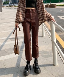 【4サイズ展開 】ハイウエストストレッチ着痩せデニムパンツ