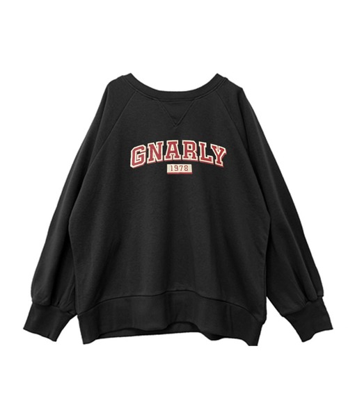 Fizz(フィズ)の「【Fizz/フィズ】 カレッジロゴプリント裏毛スウェット(スウェット・レディース・アイボリー/ベージュ/ブルー/ブラック・M)」の8枚目の写真