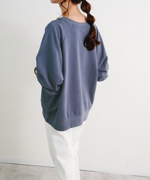 Fizz(フィズ)の「【Fizz/フィズ】 カレッジロゴプリント裏毛スウェット(スウェット・レディース・アイボリー/ベージュ/ブルー/ブラック・M)」の18枚目の写真