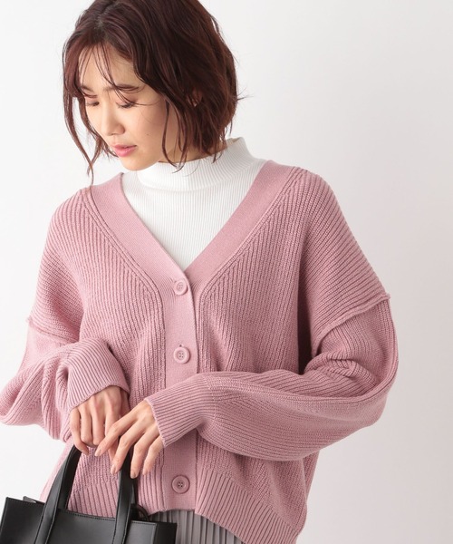GLOBAL WORK（グローバルワーク）の「洗えるアゼショートカーディガン