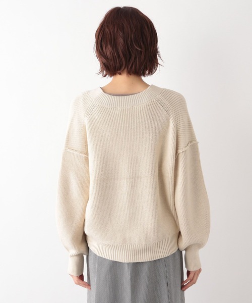 GLOBAL WORK（グローバルワーク）の「洗えるアゼショートカーディガン/265448（カーディガン/ボレロ・レディース・グリーン系その他3/オフホワイト/ブラック/ピンク系その他3・LARGE/MEDIUM）」の14枚目の写真