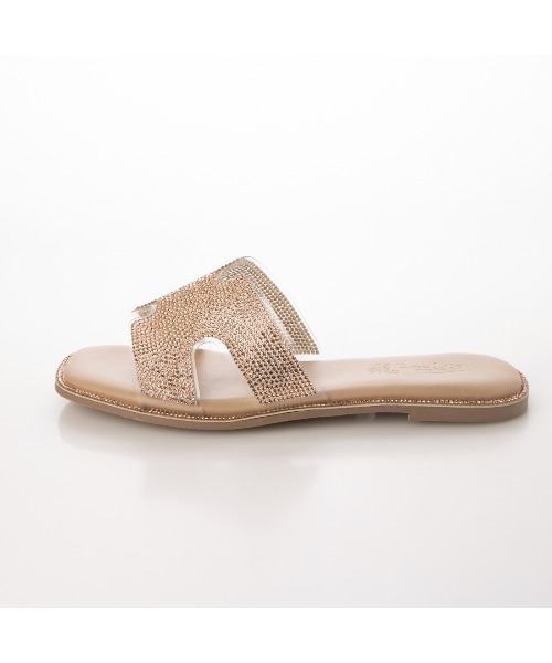 Realta（レアルタ）の「Realta(レアルタ)Hカットラインストーンフラットサンダル（サンダル・レディース・ピンク/ブラック/シルバー・LL/S/M/L）」の18枚目の写真