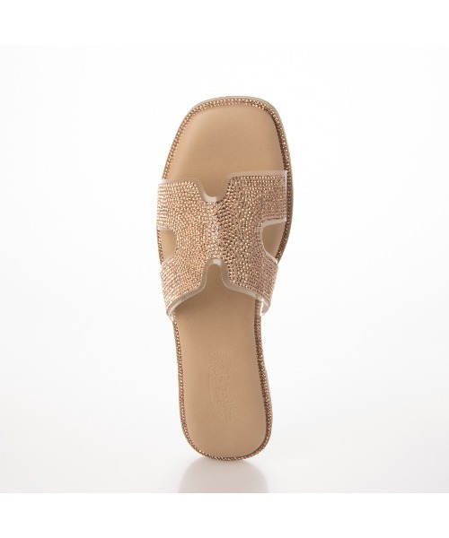 Realta（レアルタ）の「Realta(レアルタ)Hカットラインストーンフラットサンダル（サンダル・レディース・ピンク/ブラック/シルバー・LL/S/M/L）」の21枚目の写真