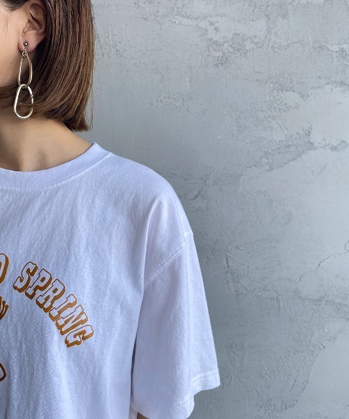 FUNG（ファング）の「[FUNG/ファング] COLORADO カットオフ ロゴプリントTシャツ（Tシャツ/カットソー・レディース・ホワイト・L）」の9枚目の写真