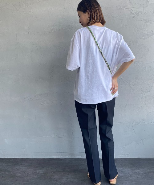 FUNG（ファング）の「[FUNG/ファング] COLORADO カットオフ ロゴプリントTシャツ（Tシャツ/カットソー・レディース・ホワイト・L）」の4枚目の写真