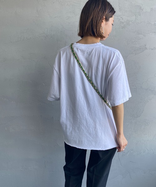 FUNG（ファング）の「[FUNG/ファング] COLORADO カットオフ ロゴプリントTシャツ（Tシャツ/カットソー・レディース・ホワイト・L）」の3枚目の写真