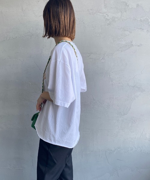 FUNG（ファング）の「[FUNG/ファング] COLORADO カットオフ ロゴプリントTシャツ（Tシャツ/カットソー・レディース・ホワイト・L）」の11枚目の写真