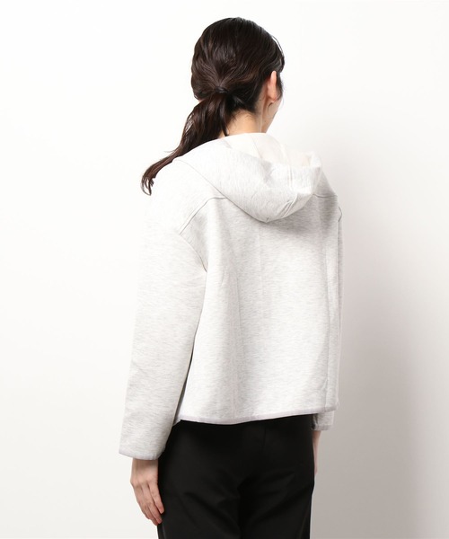 aunt lily(アントリリー)の「ダンボールニット フーディブルゾン | パーカー ジップアップ(ブルゾン・レディース・ライトグレー/ブラック/カーキ/グレイッシュブルー・LL/3L/M/L/S)」の21枚目の写真