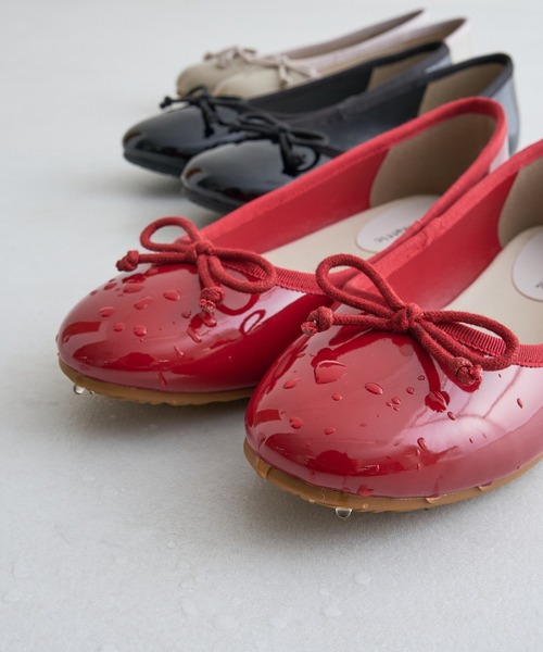 ORiental TRaffic(オリエンタルトラフィック)の「フラットヒールバレエレインパンプス/R-1015(レインシューズ・レディース・ベージュ/ブラック/レッド・38/40/34/35/36/37/39/41/42/43/33)」の22枚目の写真