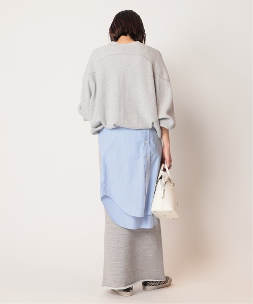 AMERICANA（アメリカーナ）の「【AMERICANA/アメリカーナ】 ボリュームスリーブ サーマルプルオーバー（Tシャツ/カットソー・レディース・グレー/ホワイト/ネイビー・FREE）」の8枚目の写真