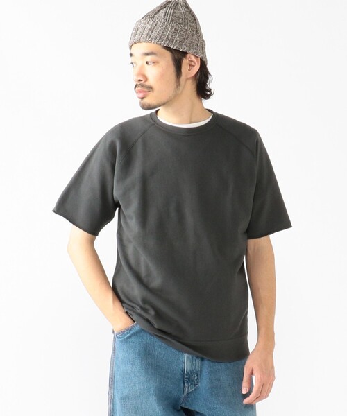 BEAMSPLUS/カットオフショートスリーブスウェットシャツ