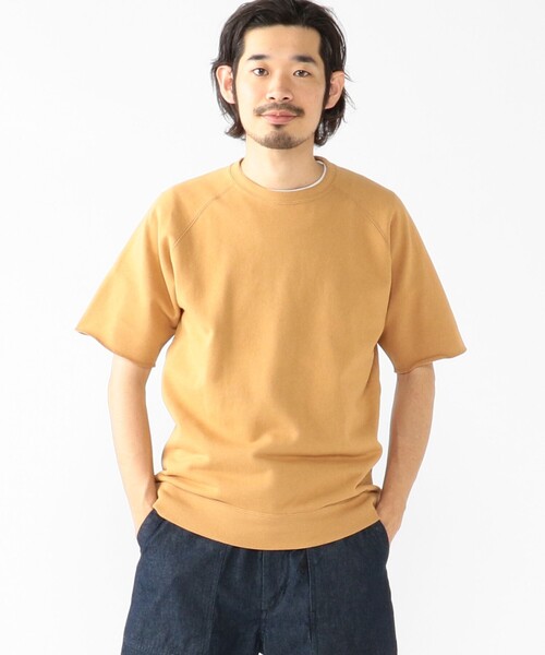 BEAMSPLUS/カットオフショートスリーブスウェットシャツ